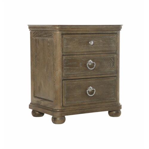 Rustic Patina 3 Drawer Square Nightstand 387219D
