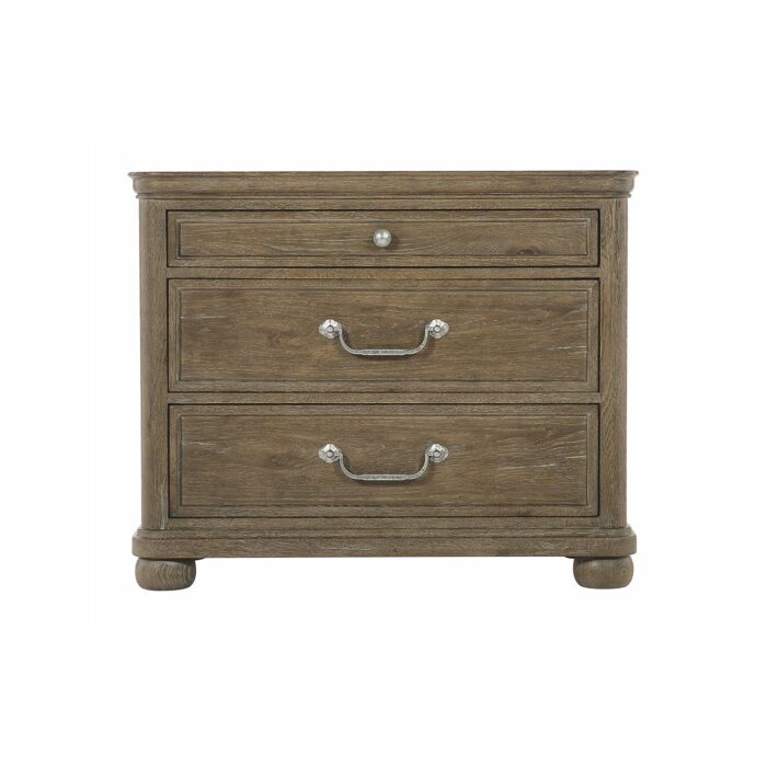 Rustic Patina 3 Drawer Rectangle Nightstand 387229D - Image 2