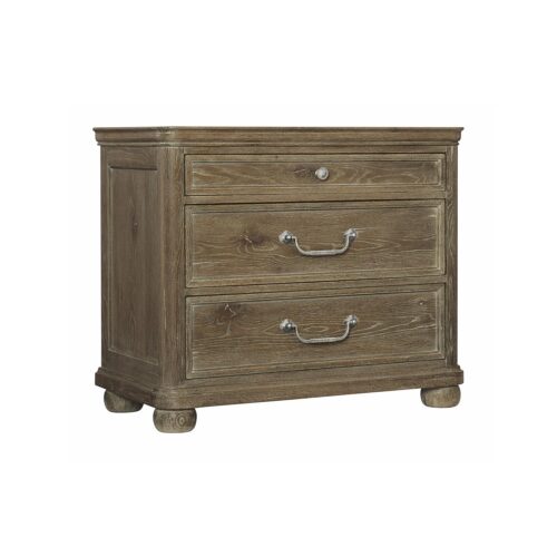 Rustic Patina 3 Drawer Rectangle Nightstand 387229D