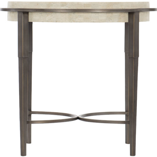 Barclay Metal Round Chairside Table