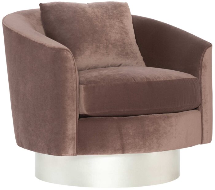Camino Silver Leaf Swivel Chair - Image 2