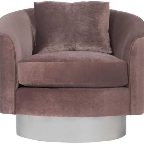 Camino Silver Leaf Swivel Chair