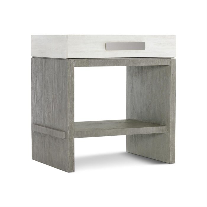 Foundations 1 Drawer White Nightstand