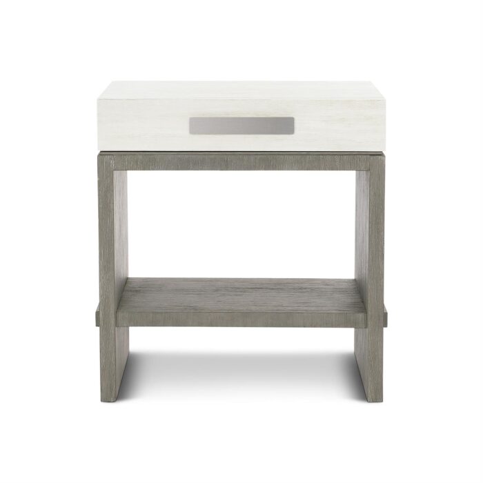Foundations 1 Drawer White Nightstand - Image 2