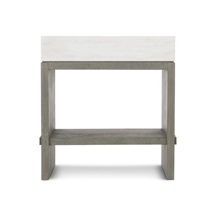 Foundations 1 Drawer White Nightstand - Image 3