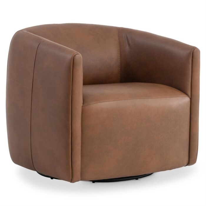 Aline Leather Swivel Chair