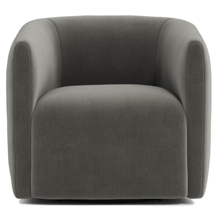 Aline Fabric Swivel Chair - Image 3