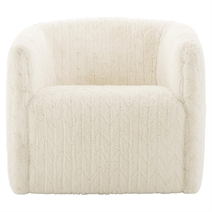Aline Fabric Swivel Chair - Image 3