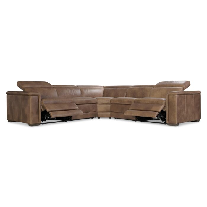 Lioni Leather Power Motion Sectional - Image 2